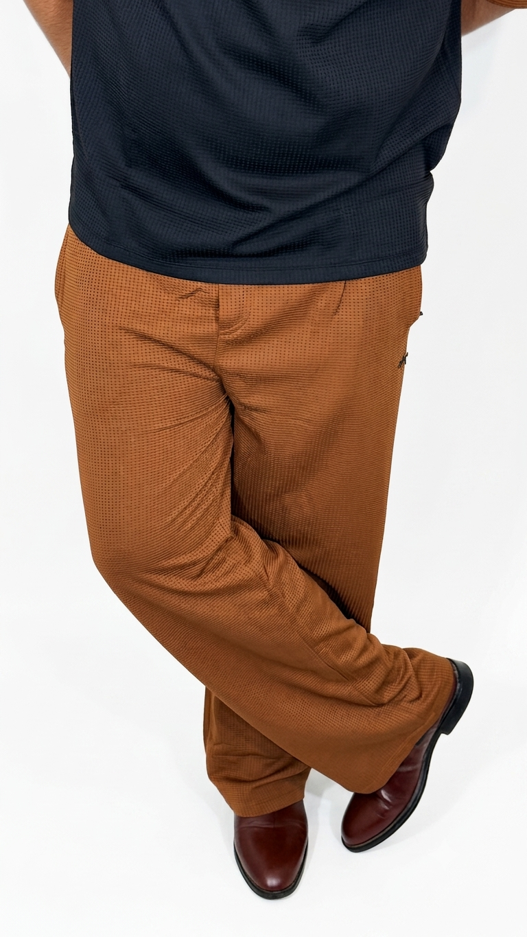 Mustard Brown Baggy Trouser