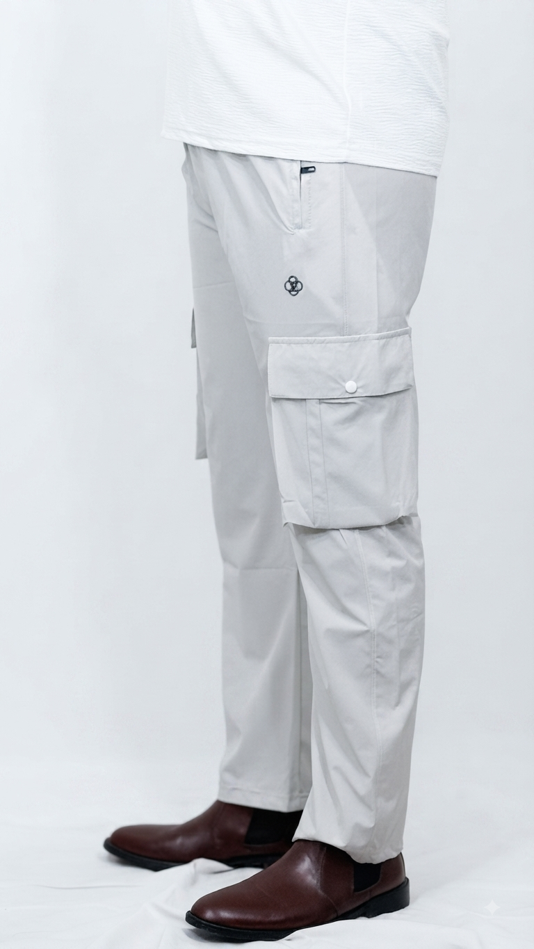 Stone Grey 4 pocket Trouser