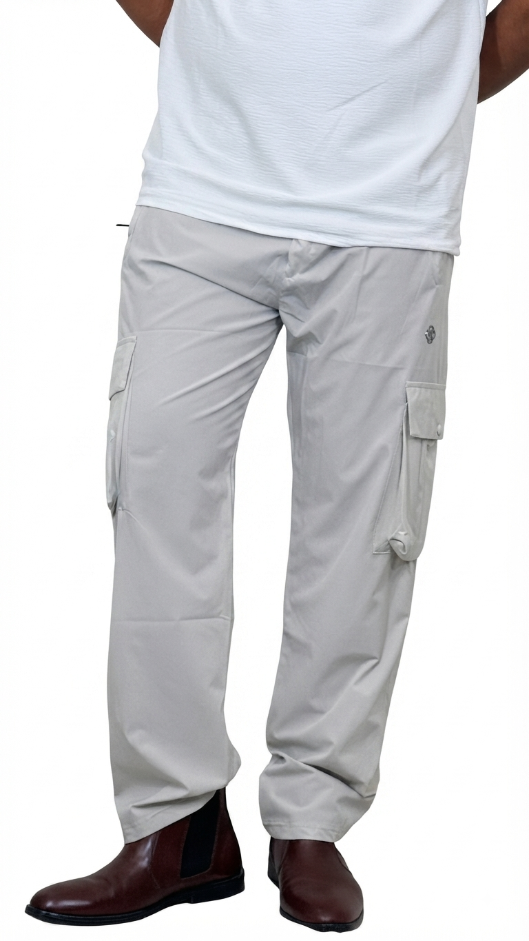 Stone Grey 4 pocket Trouser